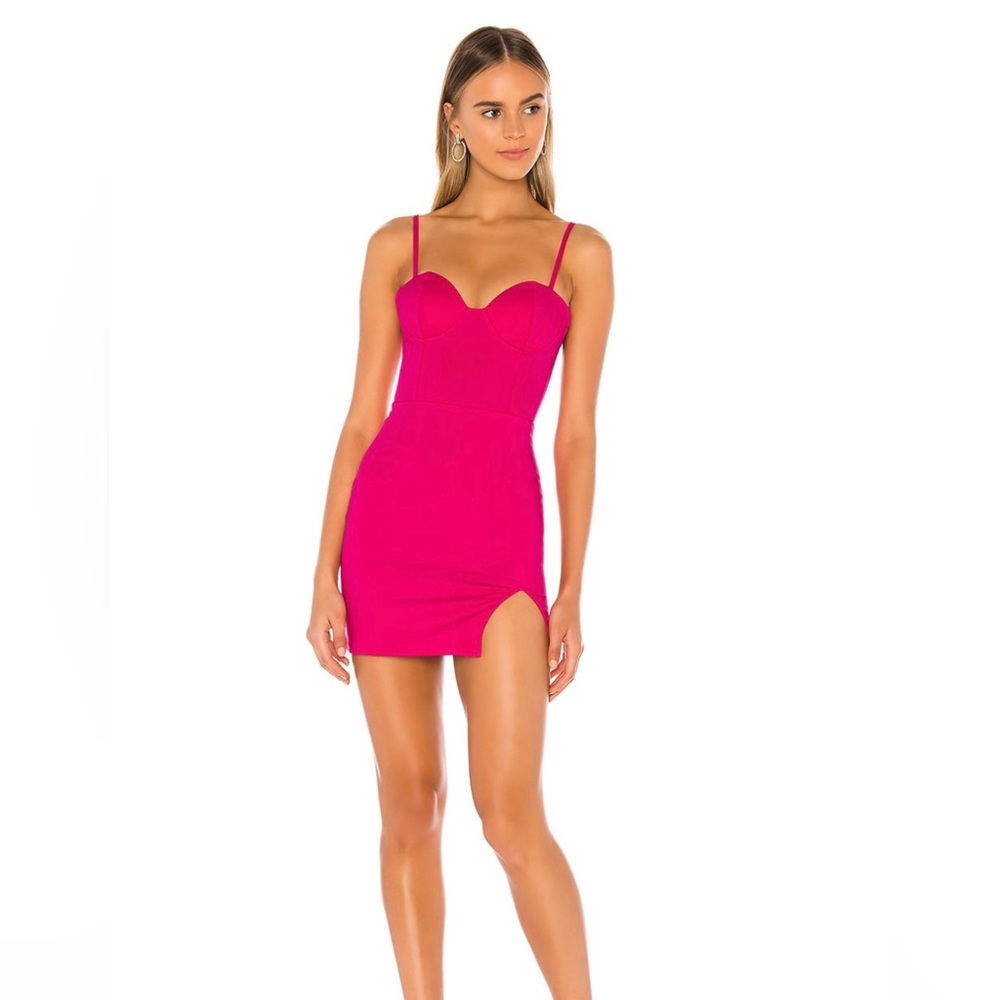 Revolve Superdown Hot Pink Dress